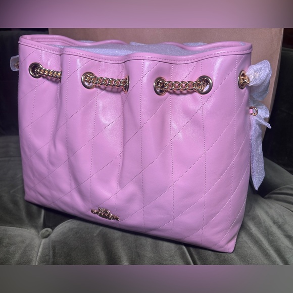 Coach Handbags - Coach Evelyn Shoulder Bag With Quilting In Pink